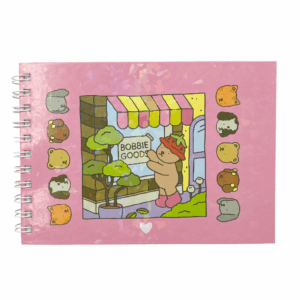 Livro de Colorir BOBBIE GOODS Capa Dura 52 FOLHAS - PREMIUM - ROSA