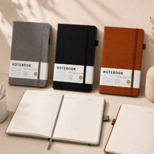 Caderno A5 Premium Capa Linho c/ Elástico 14x20,5cm - IMPORTADO - UND