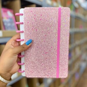 Caderno de Disco A5 Glitter 8 Discos - 15x21,2cm - 80 Fls - IMPORTADO - UND