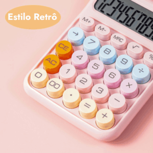 Calculadora de Mesa Vintage 12 Dígitos