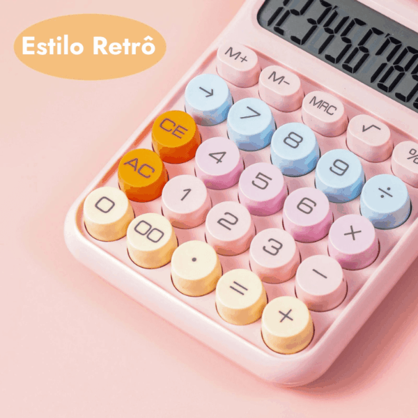 Calculadora de Mesa Vintage 12 Dígitos