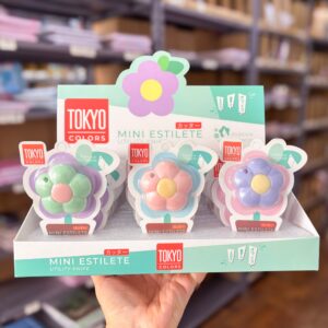 Mini Estilete Flor Color  Sortido - TOKYO DESIGN - CX 24 UND