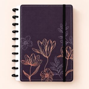 Caderno de Disco FLORES Color B5 80 Fls/10 discos - 25,5x18,5cm - IMPORTADO - UND