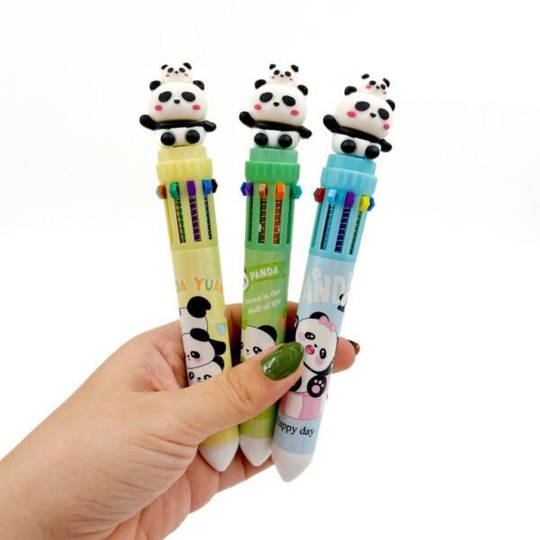 Caneta 10 Cores Mamãe Panda