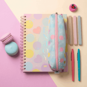 Caixa Criativa Enjoy Caderno Smart Colegial + Estojo - DAC