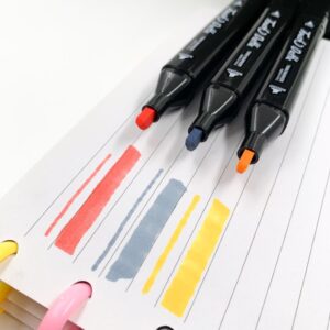 Caneta TOUCH Marcador Ponta Dupla PARA COLORIR - MALETA 24 CORES