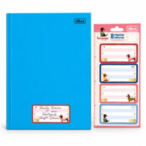 Etiqueta Escolar Adesiva Brownie The Dog - TILIBRA - PACOTE 8 UND