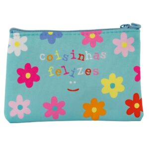 Porta Coisinhas e Moedas "COISINHAS FELIZES" 14x10x1cm - FLORIE - UND