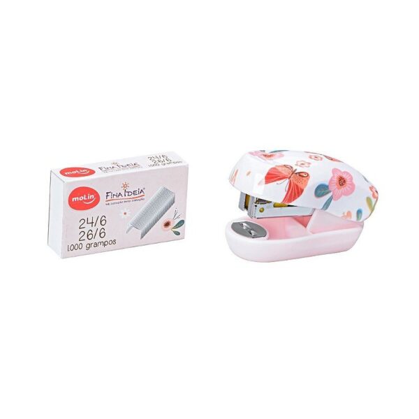Mini Grampeador Borboletas MOLIN - BLISTER