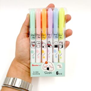 Marca Texto Sushi Miss You Kit 6 Cores