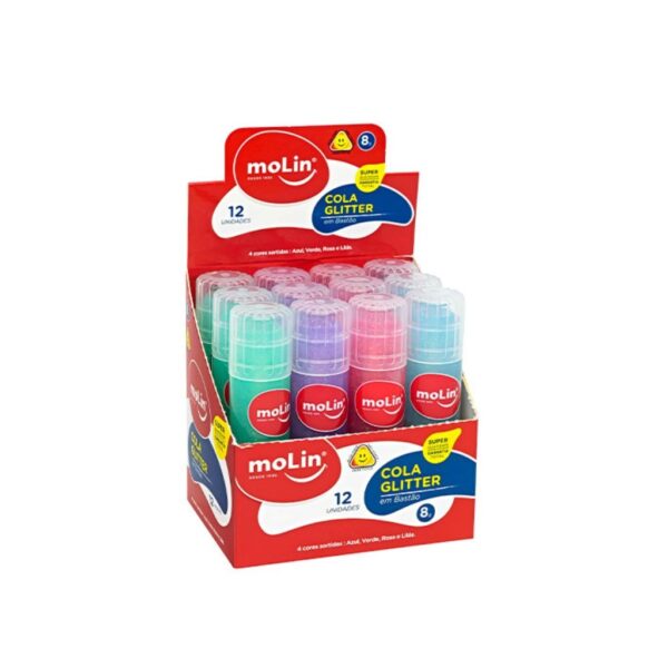 Cola Bastão Glitter 8g Molin