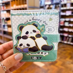 Caderno LUXO c/ Fechamento Panda 10x9x2cm - FOFY - UND
