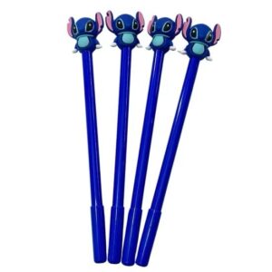Caneta Fofa Stitch Azul - Pacote 6 Und