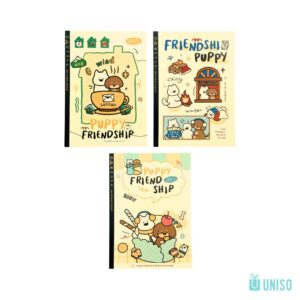 Caderno B5 Brochura Pautado Puppy Friend 17,8x25cm - UNISO - UND