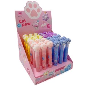 Marca Texto 3 em 1 Patinha de Gato - CX 36 UND