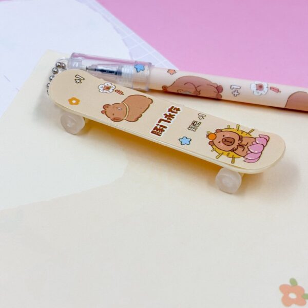 Caneta Fofa Capivara Skate - Pacote 6 Und