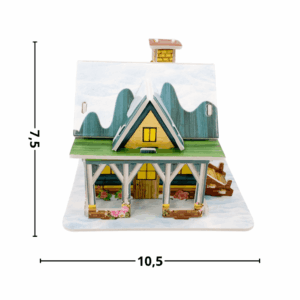 Bloco de Montar DIY 3D Casa - UND