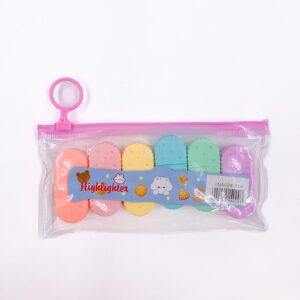 Marca texto Fofo Biscoito 6 Cores