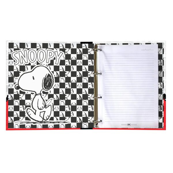 Fichário Universitário com Elástico Snoopy - DAC