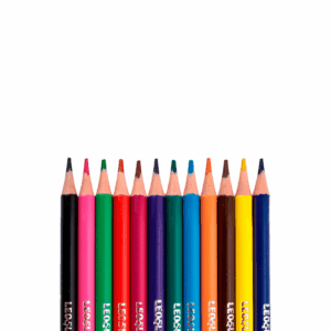 Lápis de Cor Mini Redondo Flex  12 Cores LEO E LEO - BLISTER