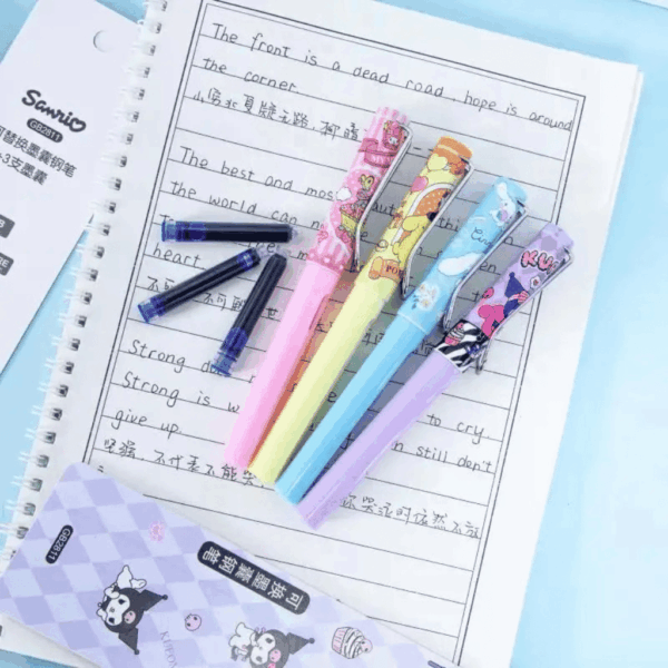 Kit Caneta Tinteiro My Melody e Sua Turma