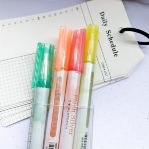Marca Texto Glitter 4 Cores