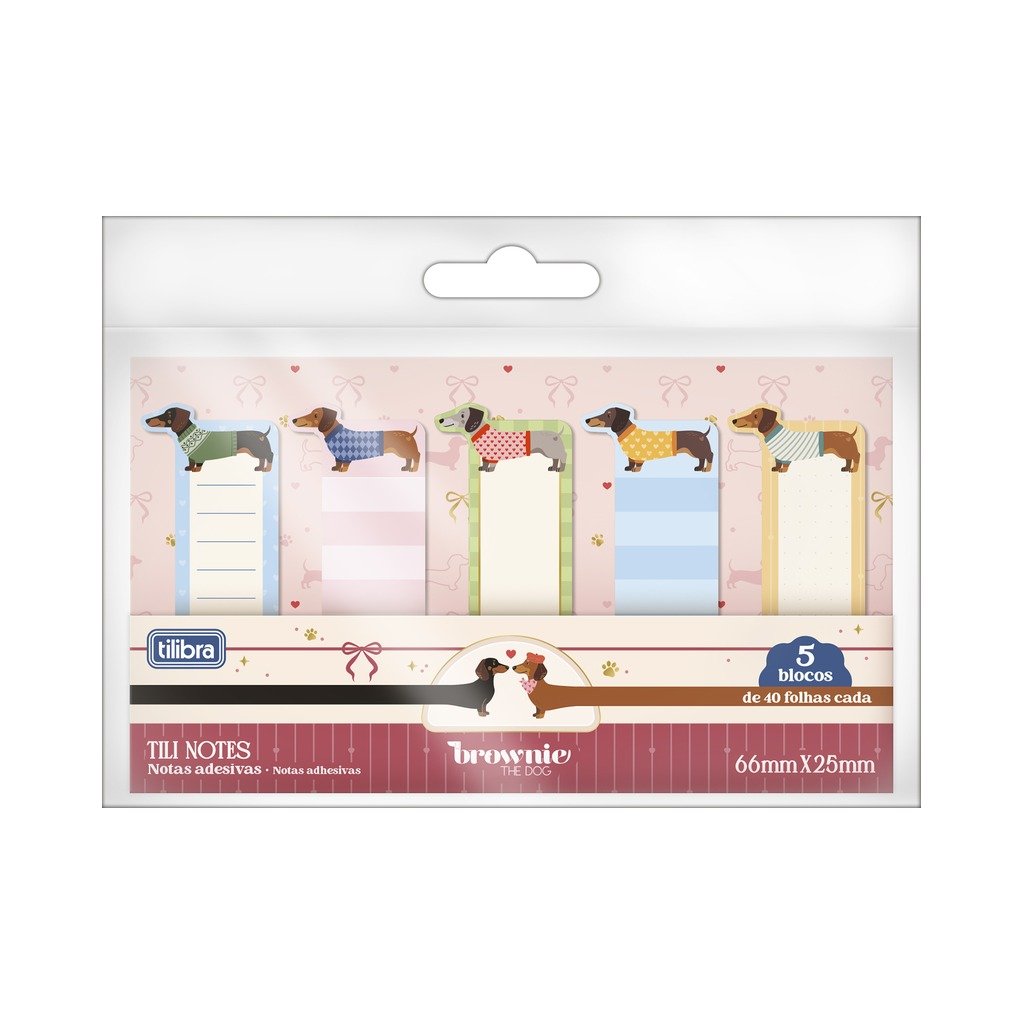 Tili Notes Brownie The Dog 65x25mm - TILIBRA - UND