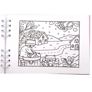 Livro de Colorir BOBBIE GOODS Capa Dura - ROSA - UND