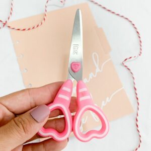 Tesoura Fofa 13 cm Coração KAZ - BLISTER