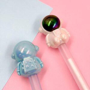 Caneta Fofa Astronauta Cristal - Pacote 6 Und