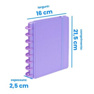 Caderno de Disco 21,5x14,6cm Liso Color