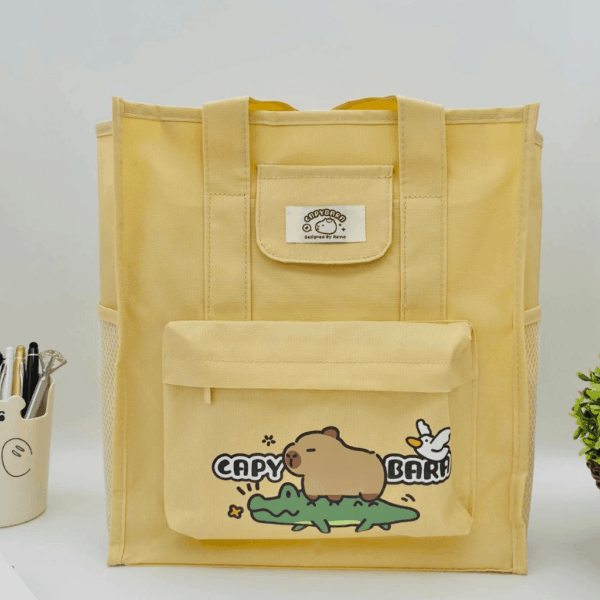 Bolsa de Ombro c/ Bolso Externo Capivara