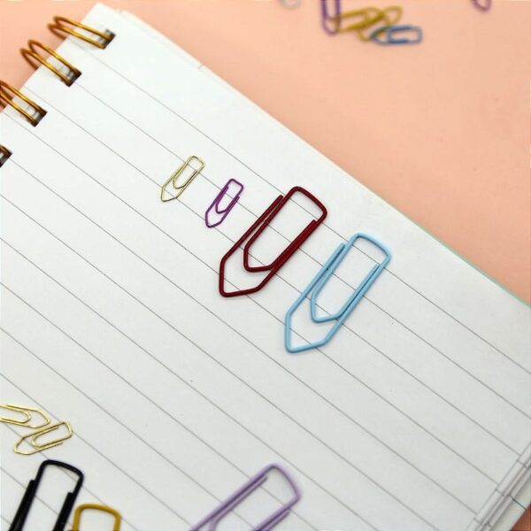 Clips para papel tamanho 2/0 Cores Pastéis com 50un BRW