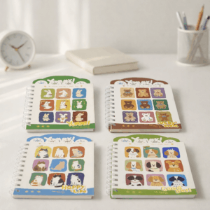 Caderno Pautado Espiral Bichinhos Fofos - IMPORTADO - UND