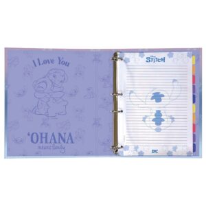 Fichário Colegial Disney Stitch com Elástico DAC