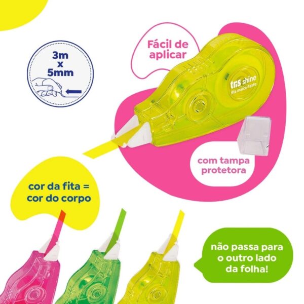 Marca Texto em Fita 3Mx5mm Tris