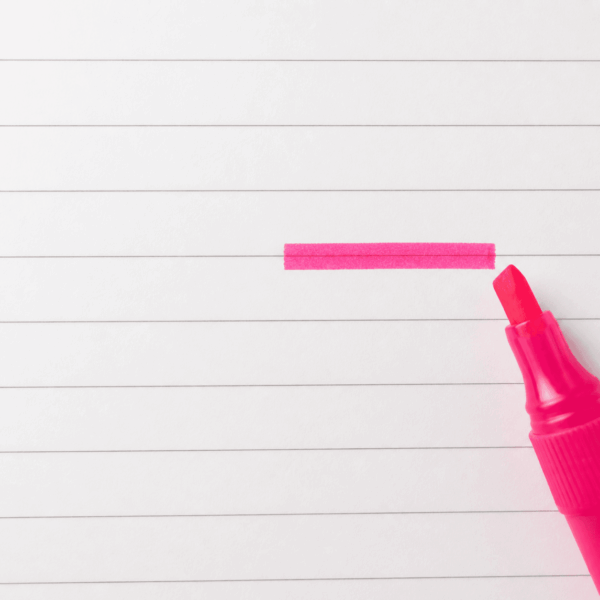 Marca Texto Neon Rosa - YINS PAPER - CX 12 UND