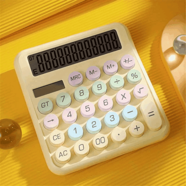 Calculadora de Mesa Vintage c/ Fonte Interna + Visor Luz