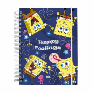 Caderno Smart Colegial Bob Esponja Azul 80 fls - DAC