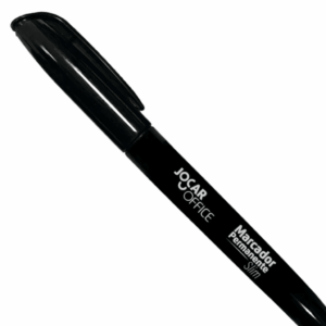 Marcador Permanente Preto Slim Jocar Office - 6 Und