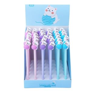 Caneta Fofa Gatinho Novelo - PACOTE 6 UND