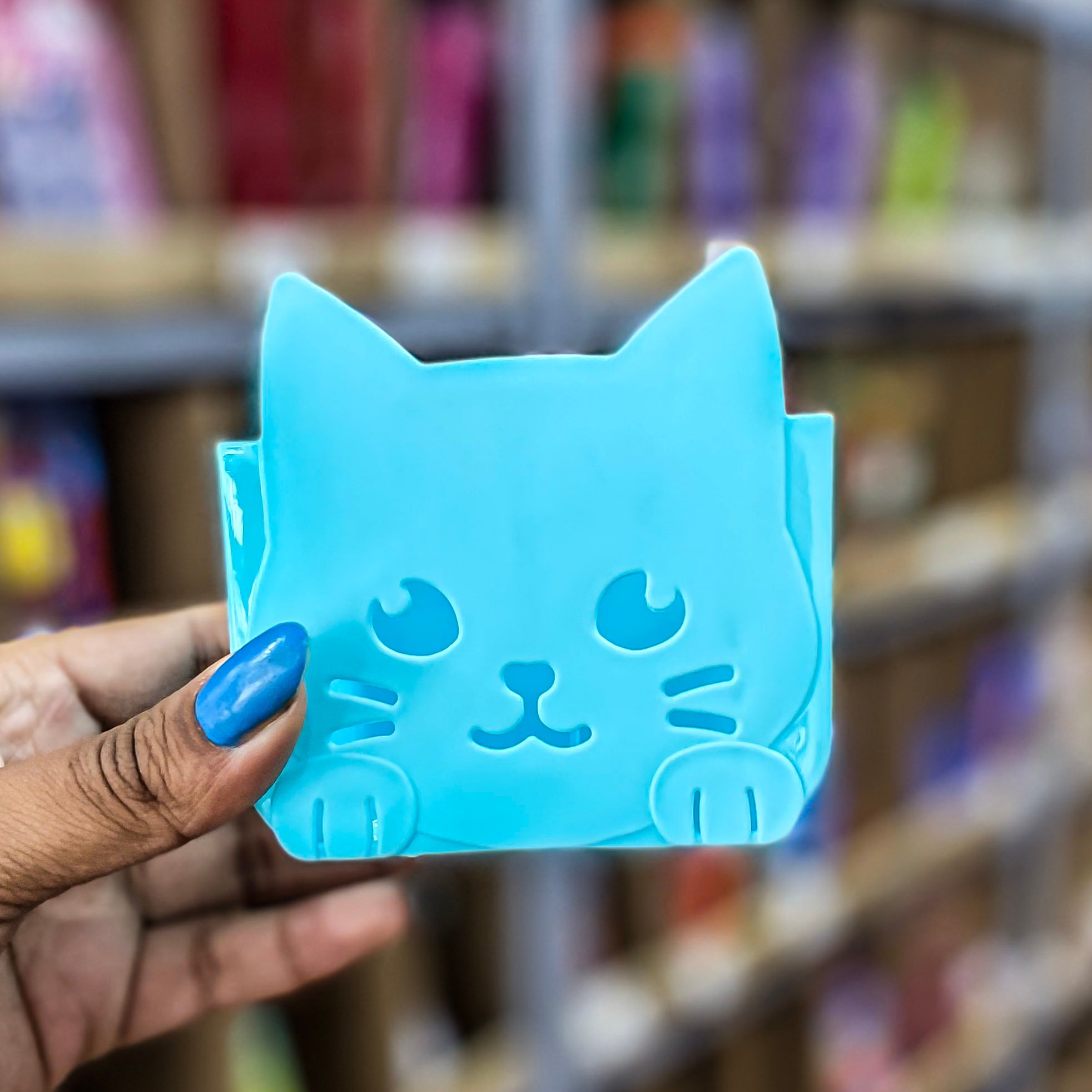 Porta Canetas Plástico Carinha de Gato - IMPORTADO - UND