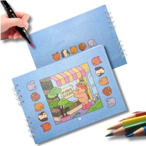 Livro de Colorir BOBBIE GOODS Capa Dura - AZUL - UND