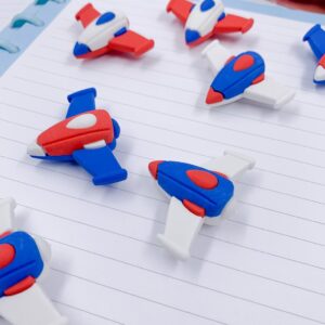 Borracha 3D Avião - Kit 4 Und