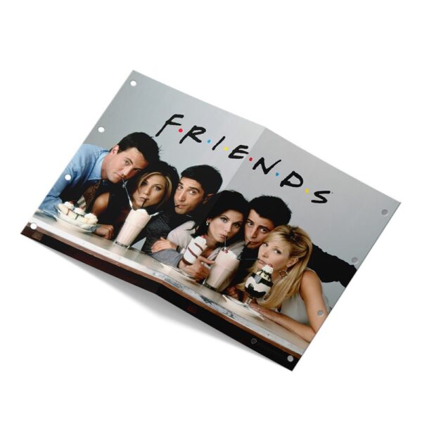 Fichário Universitário Friends em PVC Cristal DAC