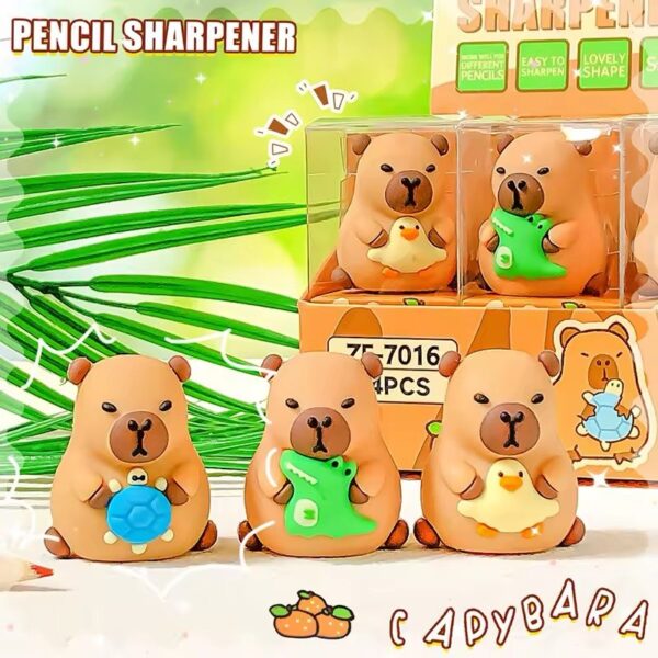 Apontador Emborrachado Capivara Friend - Cx 24 UND
