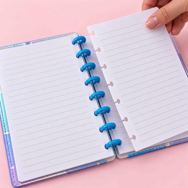 Caderno de Disco CORAÇÃO A5 8 Discos 14,5x20cm 80 Fls - IMPORTADO - UND