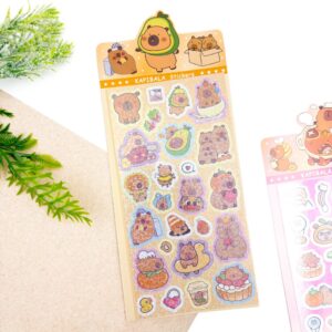Cartela Adesivos CAPIVARA fofa - IMPORTADO - UND
