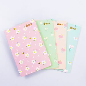 Caderno A5 Pautado Flor 13,5x20,5cm- UNISO - UND