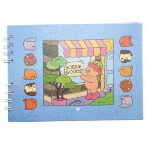 Livro de Colorir BOBBIE GOODS Capa Dura - AZUL - UND